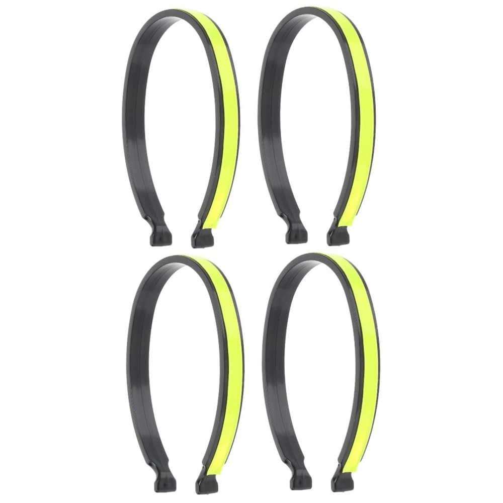 POPETPOP 4pcs Riding Trouser Reflective Bands Night Cycling Decor Elastic Leg Band Clip