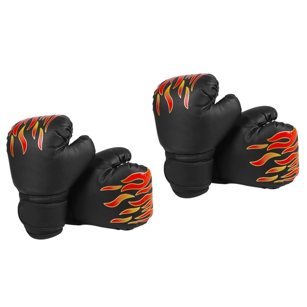BESPORTBLE 2 Pairs Children's Boxing Gloves Thai Kick Gloves Boxing Mitts Youth Sparring Gloves MMA Gloves Kids Boxing Gloves for 3-8 Years Thai Glove Kickboxing Glove Mini Trampoline Pu Man