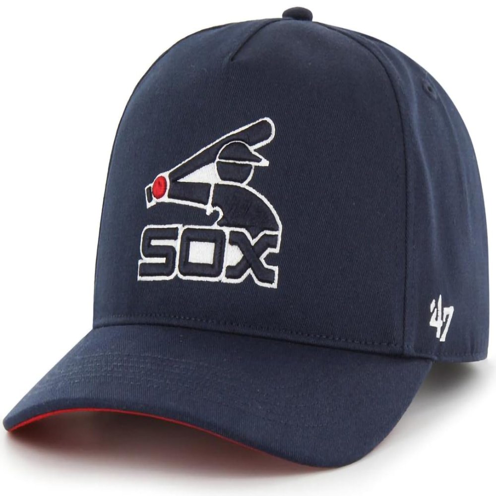 47 MLB Grand Slam Cooperstown Team Color Adjustable Snapback Structured Hat, Adult One Size Fits All - Chicago White Sox, Chicago White Sox Navy