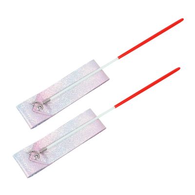 BESPORTBLE 2pcs Rainbow Dance Ribbons for Gymnastics Portable Artistic Performance Wands Streamers Handles for Birthday Parties and Fitness Activities