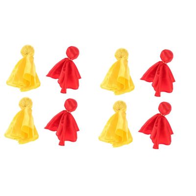 BESPORTBLE 8 Pcs Rugby Small Yellow Banner Throwing Accessory Soccer Tossing Flags Football Costume Football Tossing Flag Challenge Flags Football Soccer Ball Nylon Sports Decorations