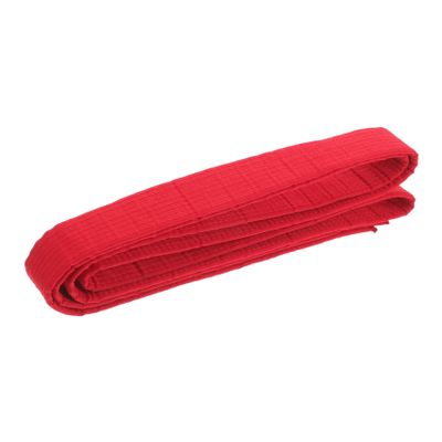 POPETPOP 2.4m Karate Taekwondo Belt Comfortable Training Waistband for Martial Arts Red Design for Boys and Girls Adults for Jujitsu and Other Sports