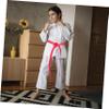 POPETPOP 2.4m Karate Taekwondo Belt Comfortable Training Waistband for Martial Arts Red Design for Boys and Girls Adults for Jujitsu and Other Sports view 4