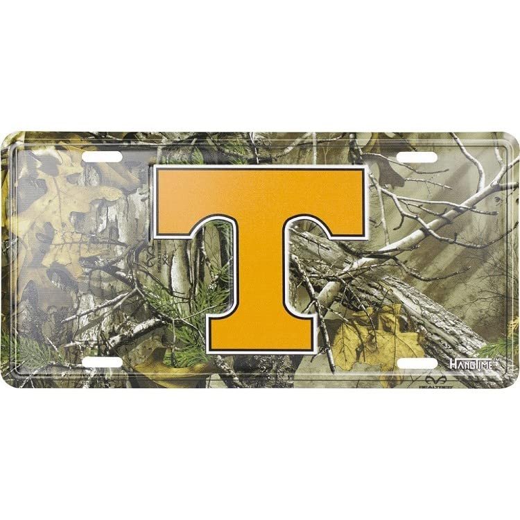 212 Main MC50109 6 x 12 in. Tennessee Volunteers Woodland Embossed License Plate