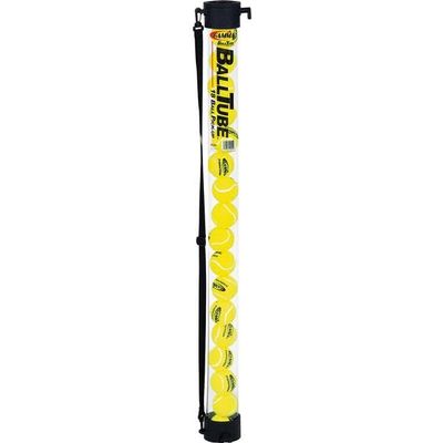 Gamma Sports Tennis Ball Tube Pickup  Clear 18-Ball Capacity with Carry Strap and Durable Rubber End Caps with Fence Clips  Quick Court Cleanup Tool for Players, Coaches & Instructors