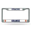 212 Main FC-270104 6 x 12 in. Syracuse Chrome License Plate Frame, Free Screw Caps view 1