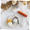 DOITOOL Adorable Wireless Earphone Cover with Grey Corgi Pattern Durable Silicone Protector Compatible with Airpods Lightweight and Easy to Carry with Carabiner for Outdoor Activities view 2
