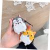 DOITOOL Adorable Wireless Earphone Cover with Grey Corgi Pattern Durable Silicone Protector Compatible with Airpods Lightweight and Easy to Carry with Carabiner for Outdoor Activities view 3