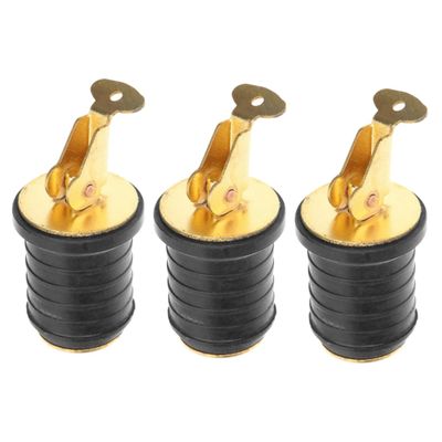 BESPORTBLE 3pcs Drain Plug for Kayak Rotatable Scupper Plug for Boat Deck Drain and Easy to Install Compatible Hole for Canoe and Rubber Boat