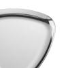 Aosekaa Jewelry Tray Key Bowl Metal Decorative Storage Tray Triangle Trinket Dish Cosmetics Tray for Counter Table Bedroom Earring, Silver view 3