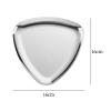 Aosekaa Jewelry Tray Key Bowl Metal Decorative Storage Tray Triangle Trinket Dish Cosmetics Tray for Counter Table Bedroom Earring, Silver view 4