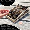 Coinhole Desktop Coin Bouncing Party Game Set | Tabletop Cornhole Board Game | Small Cornhole Travel Game Includes Coins (Tabletop Game Set Drinking Game) view 2