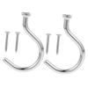 BESPORTBLE 2sets Billiard Hook Wear-resistant Snooker Accessories Hooks for Pool Table Board Storage Easy to Install Compact Design for Racks and Sticks view 1