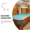 BESPORTBLE 2sets Billiard Hook Wear-resistant Snooker Accessories Hooks for Pool Table Board Storage Easy to Install Compact Design for Racks and Sticks view 3