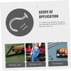 BESPORTBLE 2sets Billiard Hook Wear-resistant Snooker Accessories Hooks for Pool Table Board Storage Easy to Install Compact Design for Racks and Sticks view 4