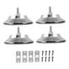 BESPORTBLE 1set Foosball Table Foot Pad Elevating Mat - Design Includes Foot Pads Retaining and Screws Accessory for Optimal Table Height view 1