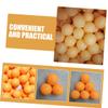 BESPORTBLE 100pcs Table Tennis Practice Balls Durable Abs Pingpong Balls for Training Machines Enhanced Control with Elastic Soft Shaft for Skill Development view 4