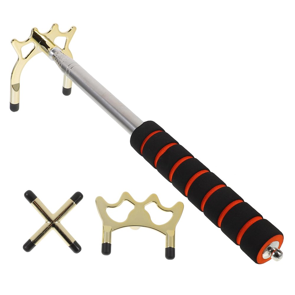 BESPORTBLE Retractable Pool Bridge Stick with Removable Heads Durable Billiard Cue Rest for Optimal Angles Includes High and Low Forks for All Skill Levels