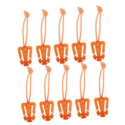 balacoo Buckle Elastic String Webbing Buckles Belt Keepers Nylon Plastic 4.5x3.2x0.2cm