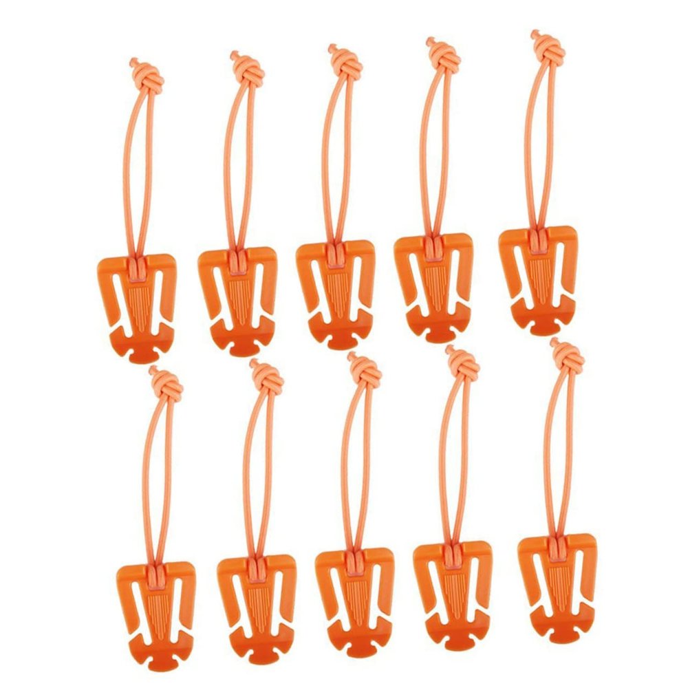 balacoo Buckle Elastic String Webbing Buckles Belt Keepers Nylon Plastic 4.5x3.2x0.2cm