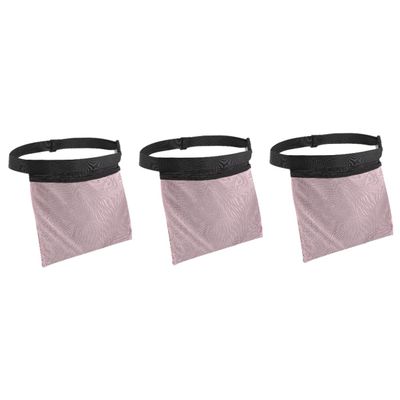 BESPORTBLE 3pcs Tennis Ball Storage Collector Bag Mesh Ball Pouch Waist Bag Holder for