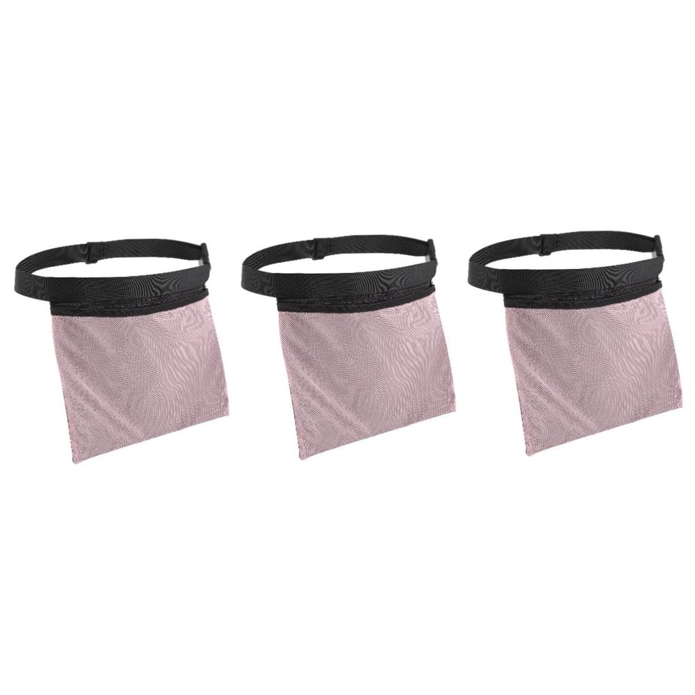 BESPORTBLE 3pcs Tennis Ball Storage Collector Bag Mesh Ball Pouch Waist Bag Holder for
