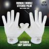 SFIA Football Receiver Gloves One Color - PRO Skull Stealth Grip Silicone Palms Adult Men Youth Sticky Boost Sports Game Battle view 3