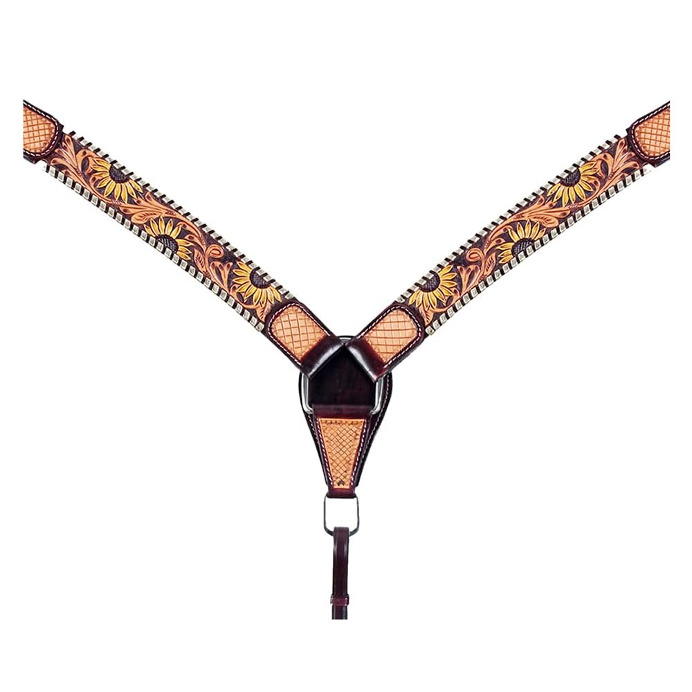 American Darling Western Horse Breast Collar Tack Genuine Leather
