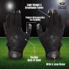 SFIA Football Receiver Gloves One Color - PRO Skull Stealth Grip Silicone Palms Adult Men Youth Sticky Boost Sports Game Battle view 3