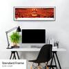 Oklahoma State Wrestling - 40.25x13.75-inch Standard Framed Print by Blakeway Panoramas view 3