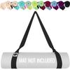 TECEUM Yoga Mat Strap  Black  30+ Colors  Adjustable Mat Holder Sling Carrier for All Mats [Mat Not Included] view 1