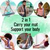 TECEUM Yoga Mat Strap  Black  30+ Colors  Adjustable Mat Holder Sling Carrier for All Mats [Mat Not Included] view 3