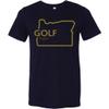 SwingJuice Golf T-Shirt Oregon Crew Neck Short Sleeve Funny Golf Shirt for Men and Women Navy 2XL view 1