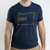 SwingJuice Golf T-Shirt Oregon Crew Neck Short Sleeve Funny Golf Shirt for Men and Women Navy 2XL view 2