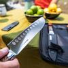 GSI Outdoors RAKAU 6" Chef Knife with Reclaimed Wood Handle and Protective Sheath view 3