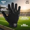 SFIA Football Receiver Gloves One Color - PRO Skull Stealth Grip Silicone Palms Adult Men Youth Sticky Boost Sports Game Battle view 4