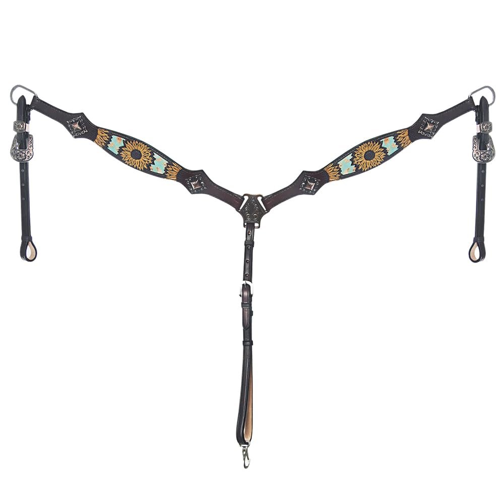 American Darling Western Horse Breast Collar Tack Genuine Leather
