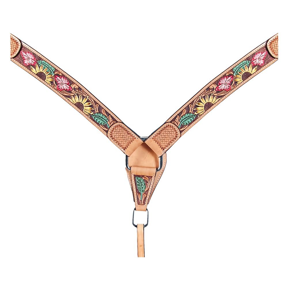 American Darling Western Horse Breast Collar Tack Genuine Leather