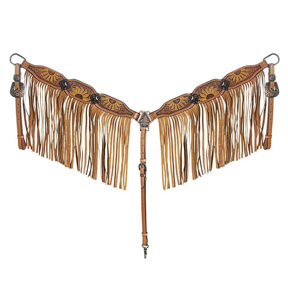 American Darling Western Horse Breast Collar Tack Genuine Leather