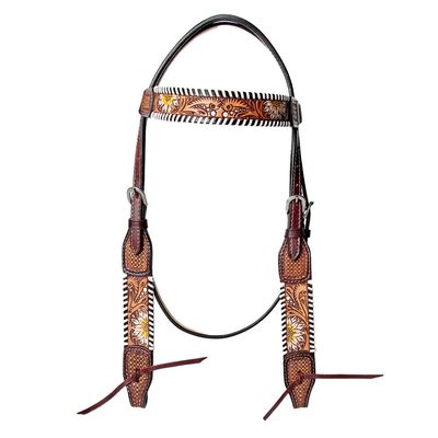 American Darling Western Horse Headstall Tack Genuine Leather