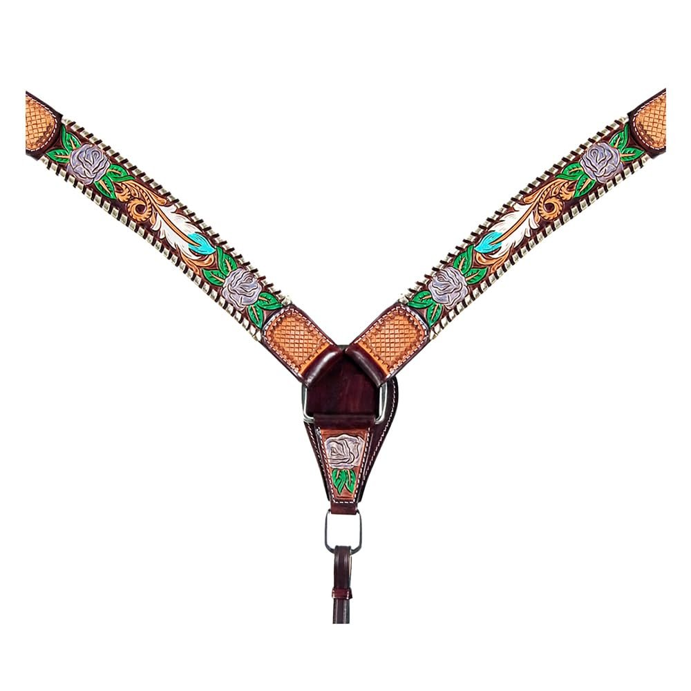 American Darling Western Horse Breast Collar Tack Genuine Leather