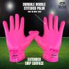 SFIA Football Receiver Gloves One Color - PRO Skull Stealth Grip Silicone Palms Adult Men Youth Sticky Boost Sports Game Battle view 3