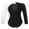 ACSUSS Kids Girls Long Sleeve Gymnastics Leotard Sparkly Dance Figure Skating Unitard Bodysuit Competition Dancewear White 16 Years view 2