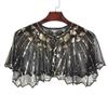 1920s Women's Shawl Wrap Lace Blouse Sequin Beaded Shawl Wedding Party Bridal Coverup Evening Cape Shawl view 4
