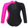 ACSUSS Kids Girls Long Sleeve Gymnastics Leotard Sparkly Dance Figure Skating Unitard Bodysuit Competition Dancewear Rose 16 Years view 2