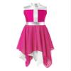 ACSUSS Kids Girls Liturgical Praise Dance Dress Sleeveless Worship Celebration Church Robe Lyrical Dancewear Hot Pink 16 Years view 1