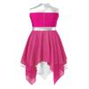 ACSUSS Kids Girls Liturgical Praise Dance Dress Sleeveless Worship Celebration Church Robe Lyrical Dancewear Hot Pink 16 Years view 2