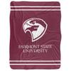 Fairmont State University Blanket, 60"x80" Primary Logo Silky Touch Sherpa Back Super Soft Throw Blanket view 2