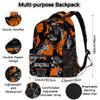 Kaifanee Basketball Backpack, 18 Inches Sports Print Bag, Waterproof Travel Laptop Backpack for Boys Girls view 2