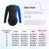 ACSUSS Kids Girls Long Sleeve Gymnastics Leotard Sparkly Dance Figure Skating Unitard Bodysuit Competition Dancewear Blue 12 Years view 4